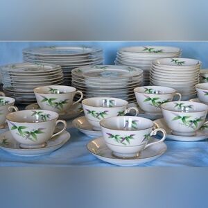 Beautiful Orion Fine China Spring Bamboo OR15 Dinnerware Set. Occupied Japan